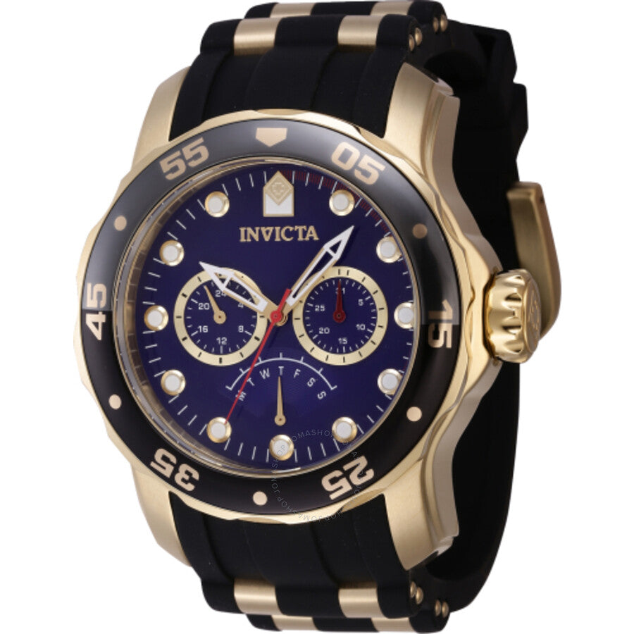 Invicta Pro Diver GMT Retrograde Quartz Blue Dial Men's Watch 46965 - Dawson Watches