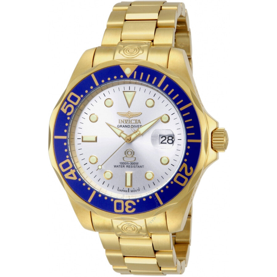 Invicta Pro Diver Grand Diver Automatic Silver Dial Men's Watch 13872 - Dawson Watches