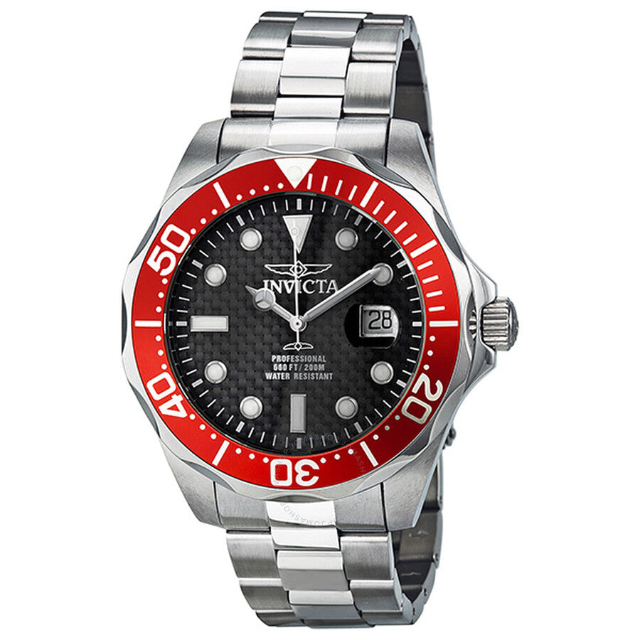Invicta Pro Diver Grand Diver Black Carbon Fiber Dial Men's Watch 12565 - Dawson Watches