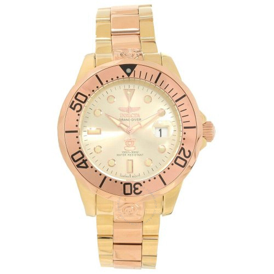 Invicta Pro Diver Grand Gold Dial Two-tone Men's Watch 16039 - Dawson Watches