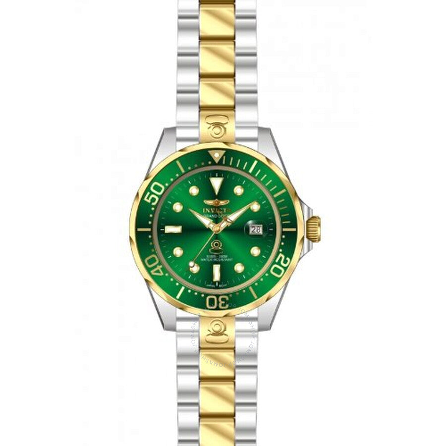 Invicta Pro Diver Green Dial Stainless Steel Men's Watch 13928 - Dawson Watches #2