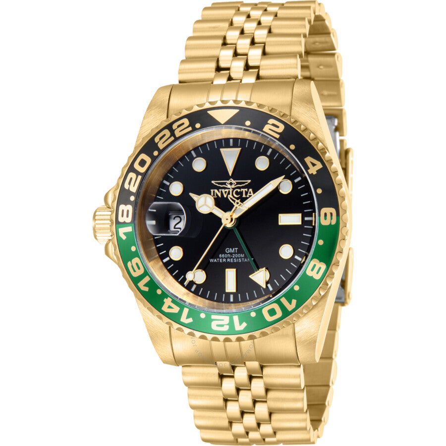 Invicta Pro Diver Quartz Black Dial Sprite Bezel Men's Watch 43973 - Dawson Watches