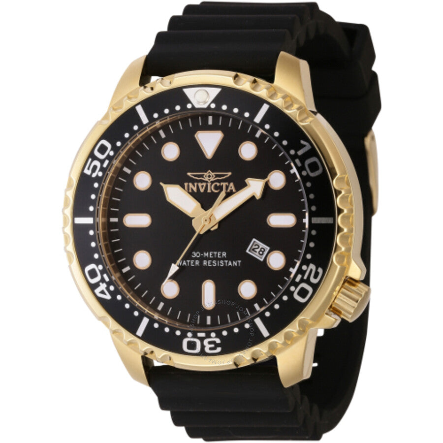 Invicta Pro Diver Quartz Black Dial Men's Watch 44835 - Dawson Watches