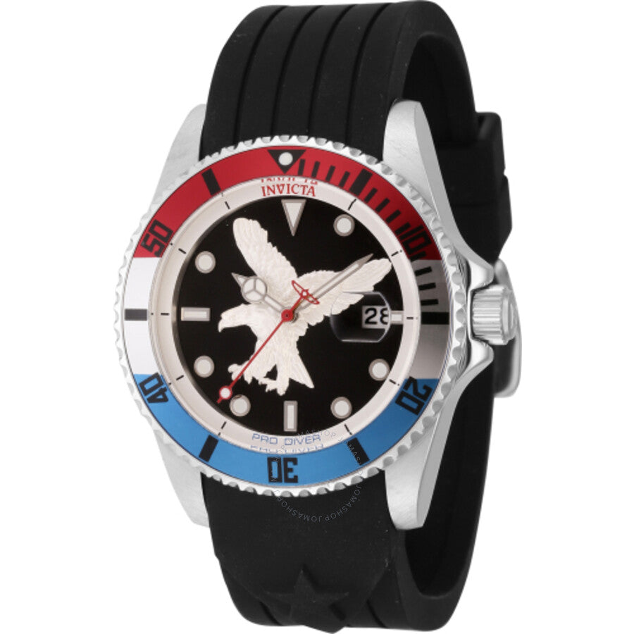 Invicta Pro Diver Quartz Black Dial Men's Watch 45872 - Dawson Watches