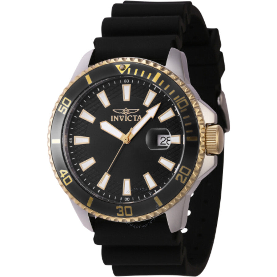 Invicta Pro Diver Quartz Black Dial Men's Watch 46132 - Dawson Watches