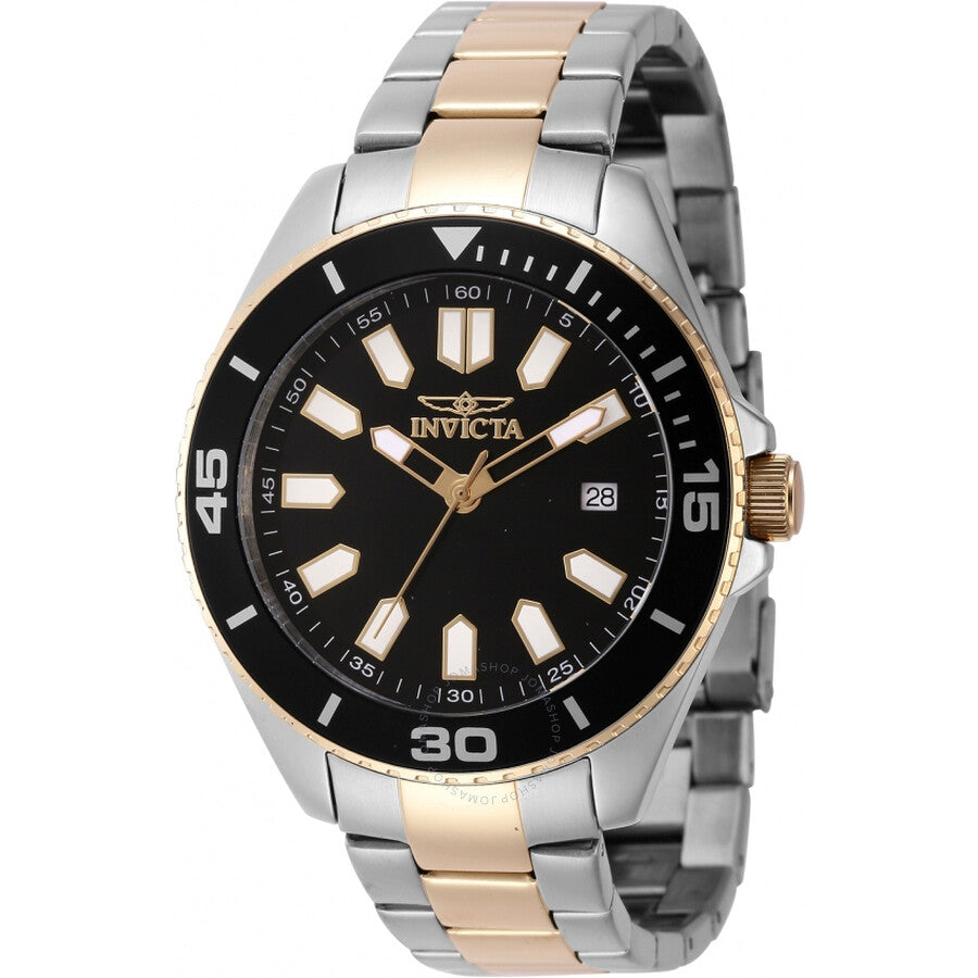 Invicta Pro Diver Quartz Black Dial Men's Watch 46319 - Dawson Watches