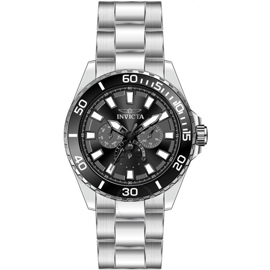 Invicta Pro Diver Quartz Black Dial Men's Watch 46898 - Dawson Watches