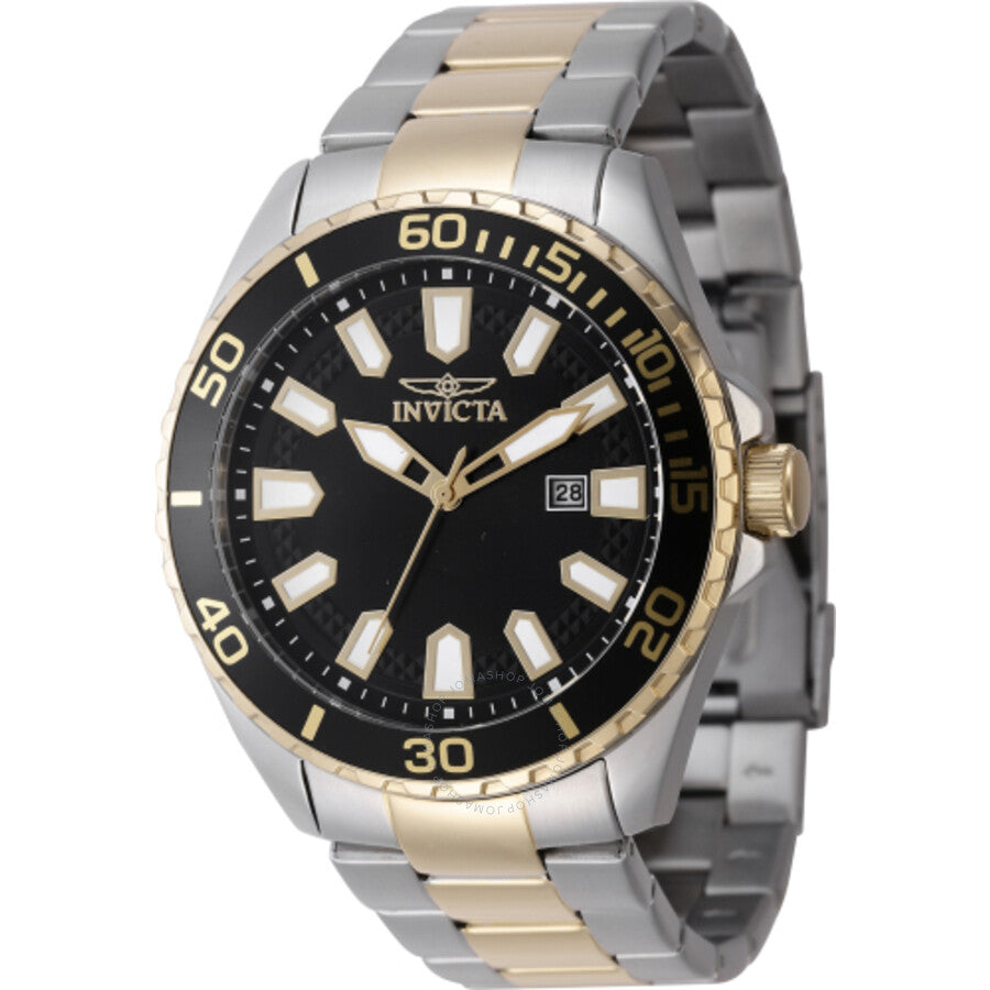 Invicta Pro Diver Quartz Black Dial Men's Watch 47342 - Dawson Watches