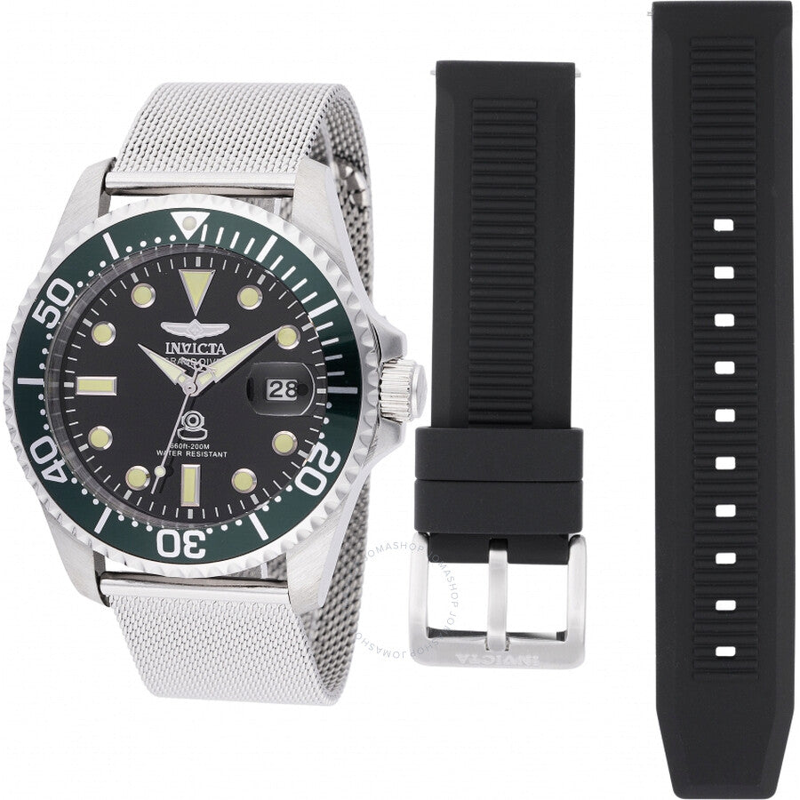 Invicta Pro Diver Quartz Black Dial Men's Watch 48214 - Dawson Watches
