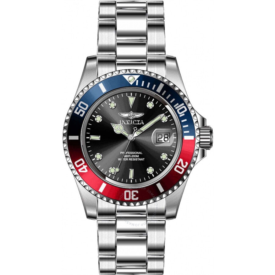 Invicta Pro Diver Quartz Black Dial Peosi Bezel Men's Watch 47354 - Dawson Watches
