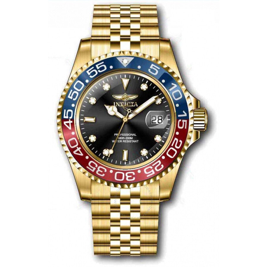 Invicta Pro Diver Quartz Black Dial Pepsi Bezel Men's Watch 36041 - The Watches Men & Co #2