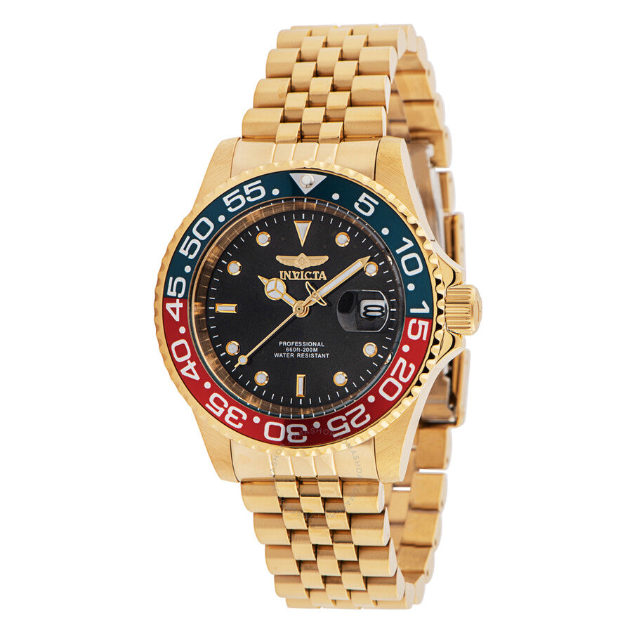 Invicta Pro Diver Quartz Black Dial Pepsi Bezel Men's Watch 36041 - Dawson Watches