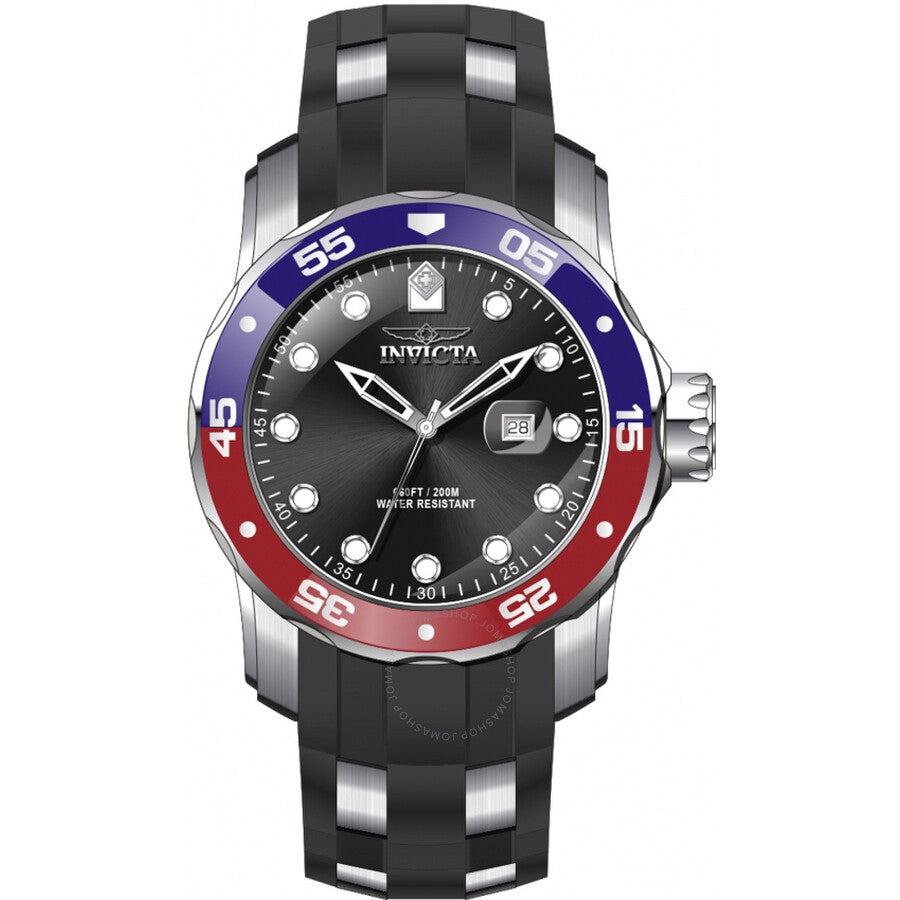 Invicta Pro Diver Quartz Black Dial Pepsi Bezel Men's Watch 39103 - Dawson Watches #2