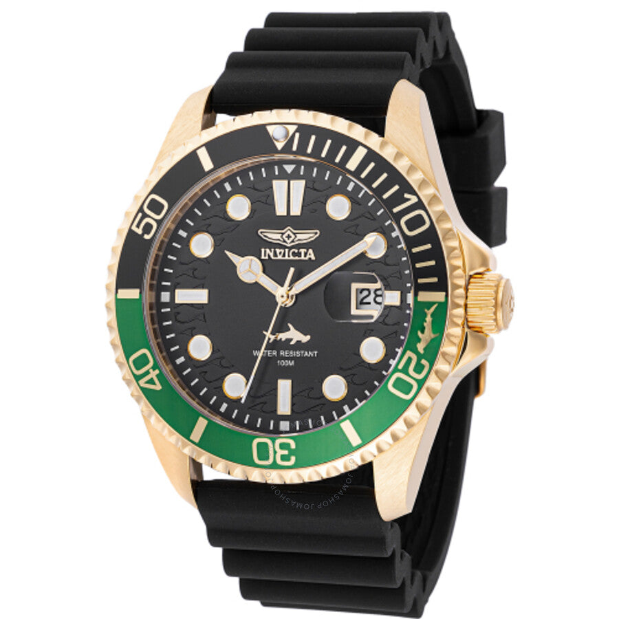 Invicta Pro Diver Quartz Black Dial Sprite Bezel Men's Watch 47168 - Dawson Watches