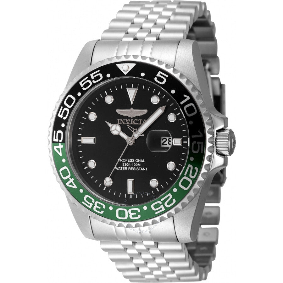 Invicta Pro Diver Quartz Black Dial Sprite Bezel Men's Watch 48387 - Dawson Watches