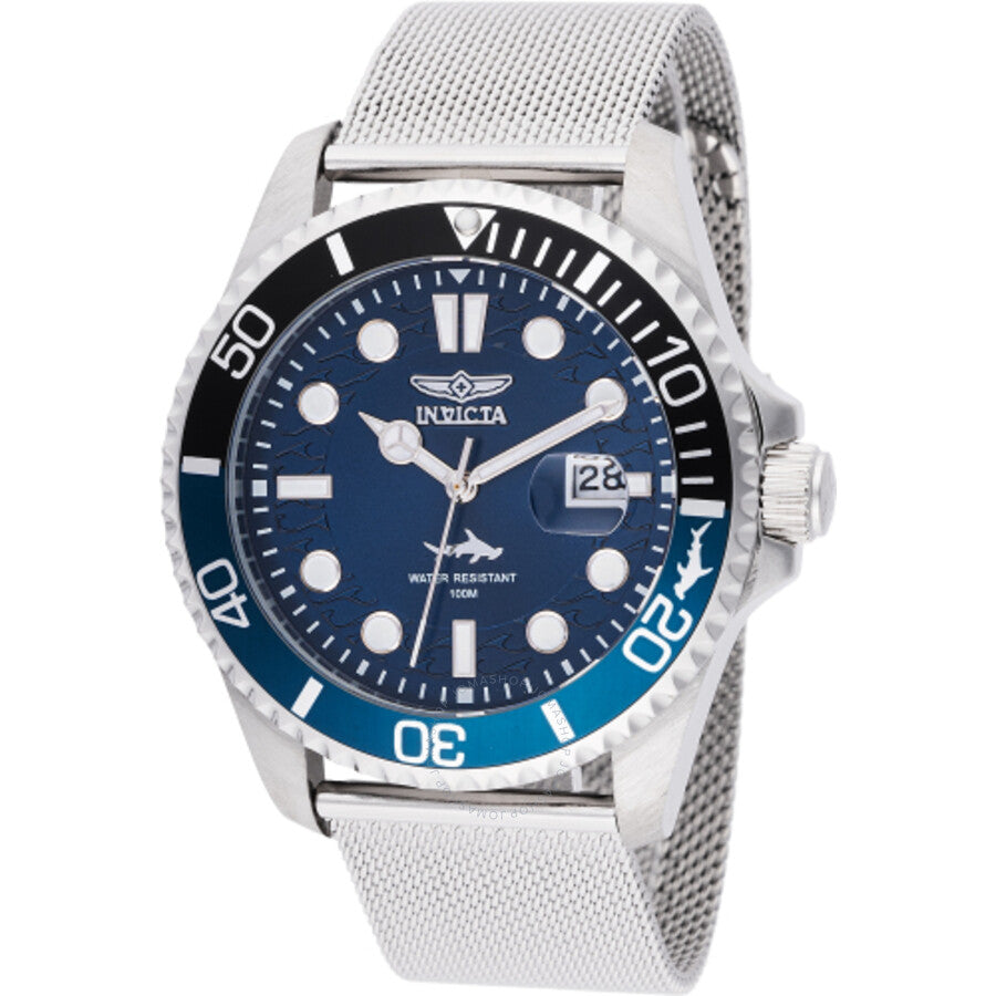 Invicta Pro Diver Quartz Blue Dial Batman Bezel Men's Watch 47173 - Dawson Watches
