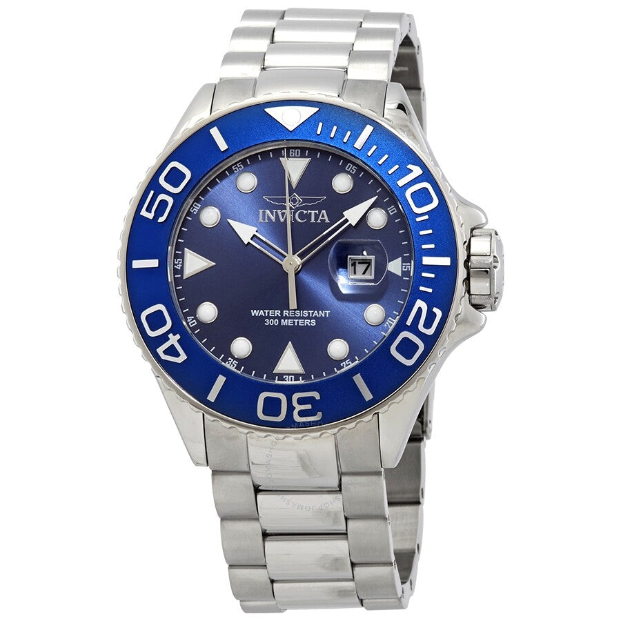 Invicta Grand Diver Quartz Blue Dial Stainless Steel Men's Watch 28766 - Dawson Watches
