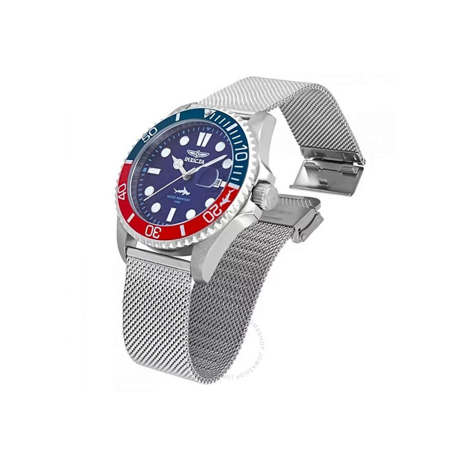Invicta Pro Diver Quartz Blue Dial Pepsi Bezel Men's Watch 47175 - Dawson Watches #2