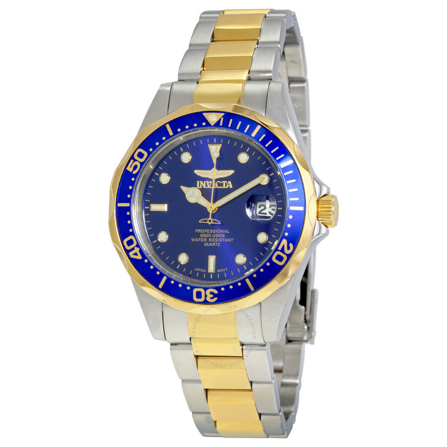 Invicta Pro Diver Quartz Blue Dial Two-tone Men's Watch 8935 - Dawson Watches