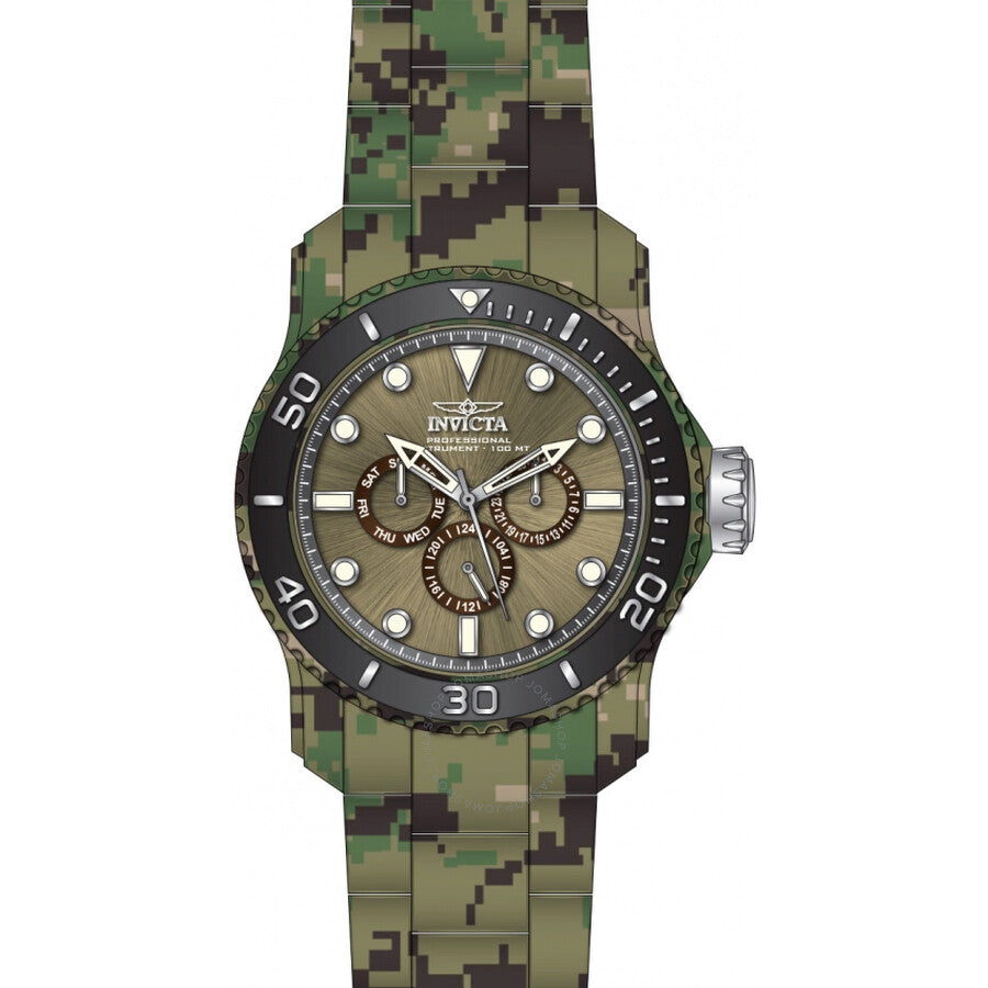 Invicta Pro Diver Quartz Brown Dial Men's Watch 47855 - Dawson Watches