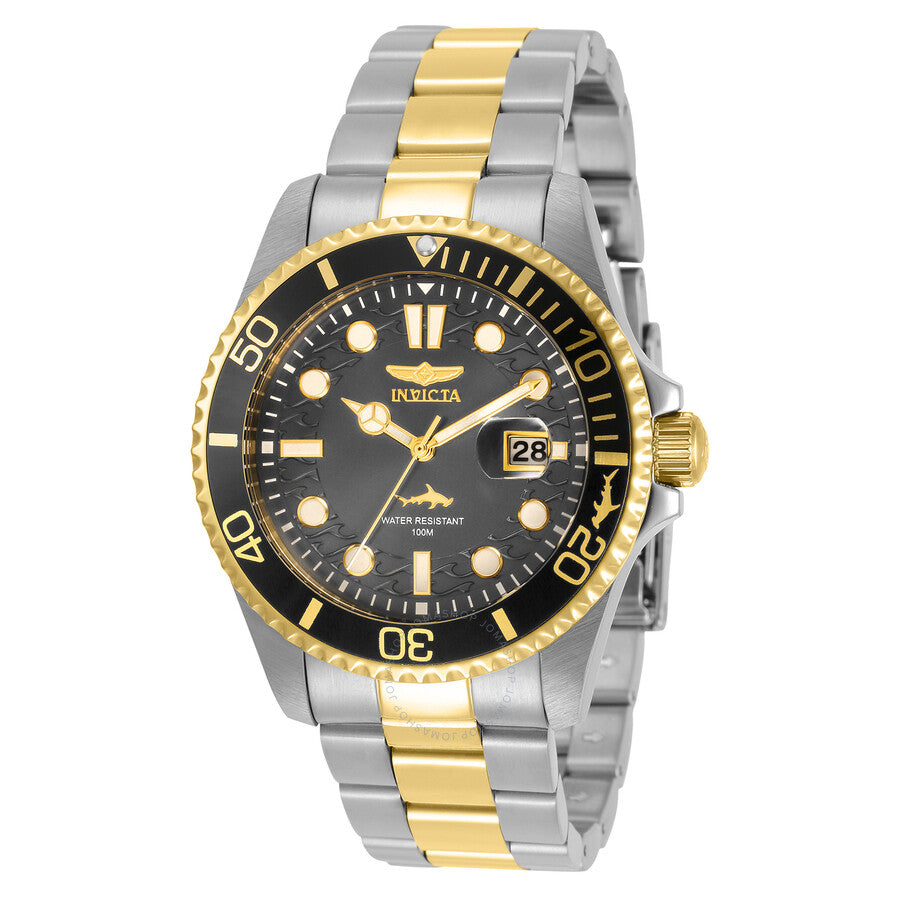 Invicta Pro Diver Quartz Charcoal Dial Men's Watch 30809 - Dawson Watches