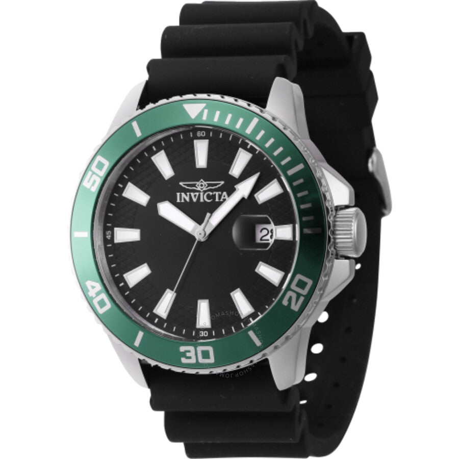 Invicta Pro Diver Quartz Date Black Dial Men's Watch 46088 - Dawson Watches