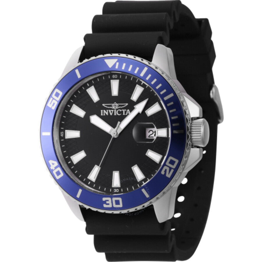 Invicta Pro Diver Quartz Date Black Dial Men's Watch 46089 - Dawson Watches