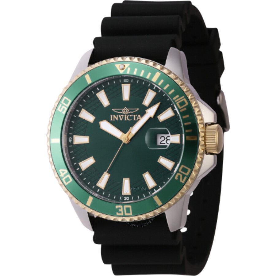 Invicta Pro Diver Quartz Date Green Dial Men's Watch 46134 - Dawson Watches