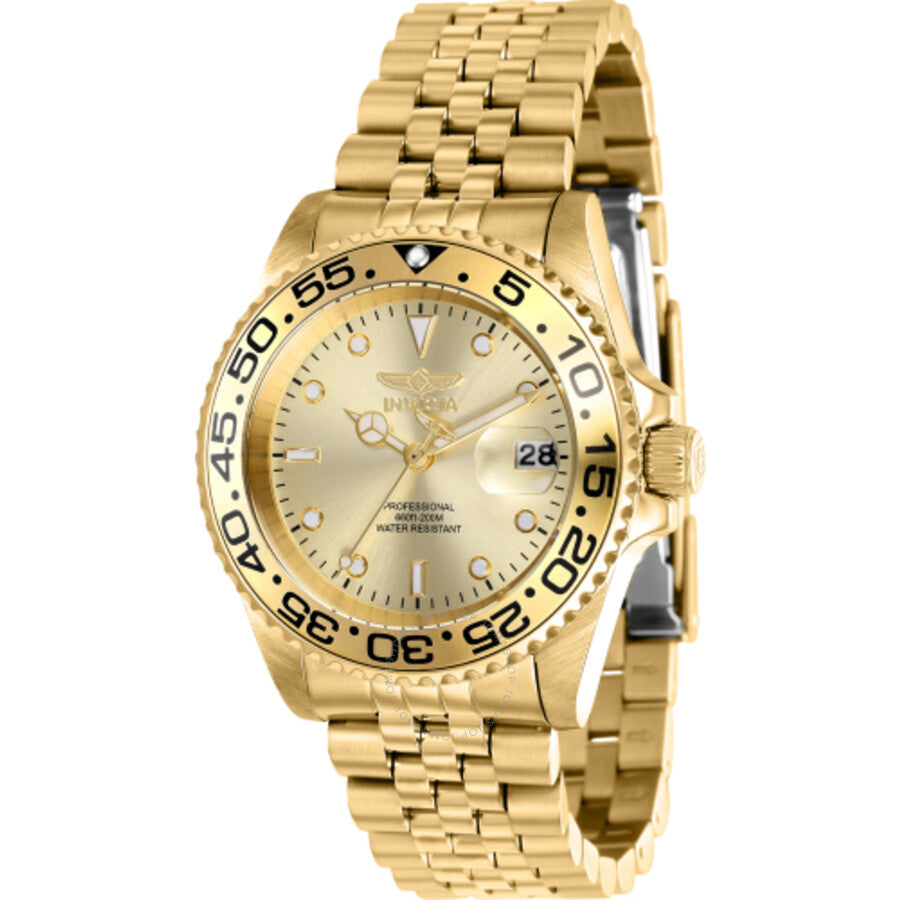 Invicta Pro Diver Quartz Gold Dial Ladies Watch 37165 - Dawson Watches