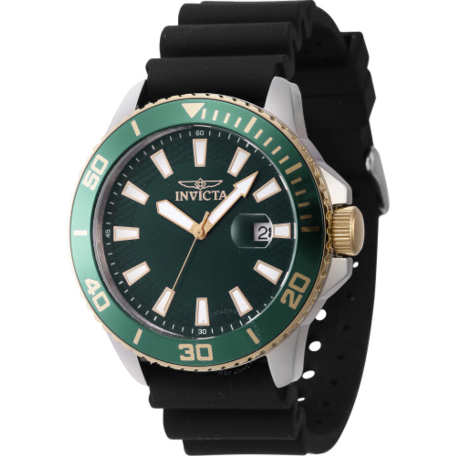 Invicta Pro Diver Quartz Green Dial Men's Watch 46093 - Dawson Watches