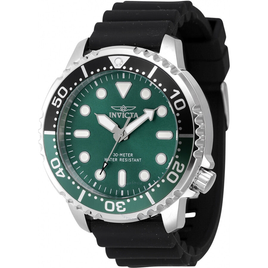 Invicta Pro Diver Quartz Green Dial Sprite Bezel Men's Watch 47223 - Dawson Watches