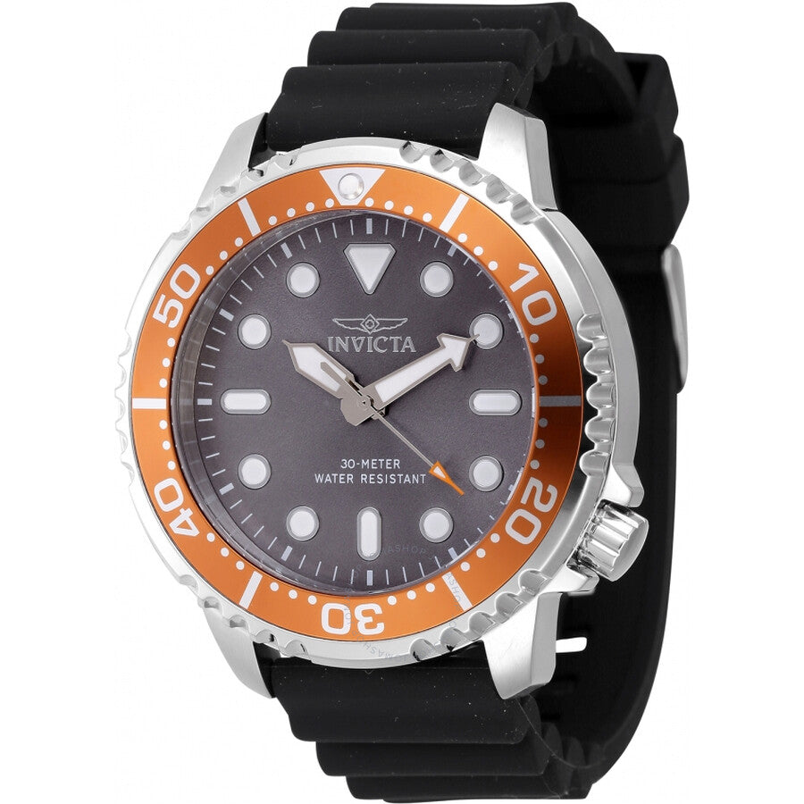 Invicta Pro Diver Quartz Grey Dial Men's Watch 47224 - Dawson Watches