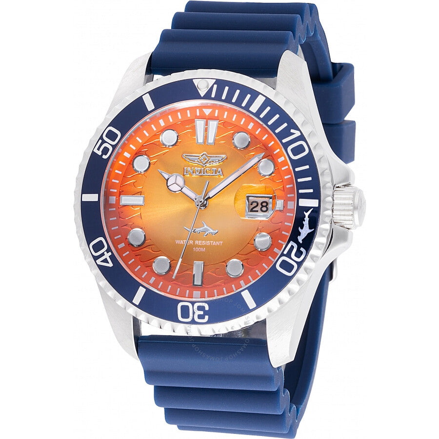 Invicta Pro Diver Quartz Orange Dial Men's Watch 47169 - Dawson Watches