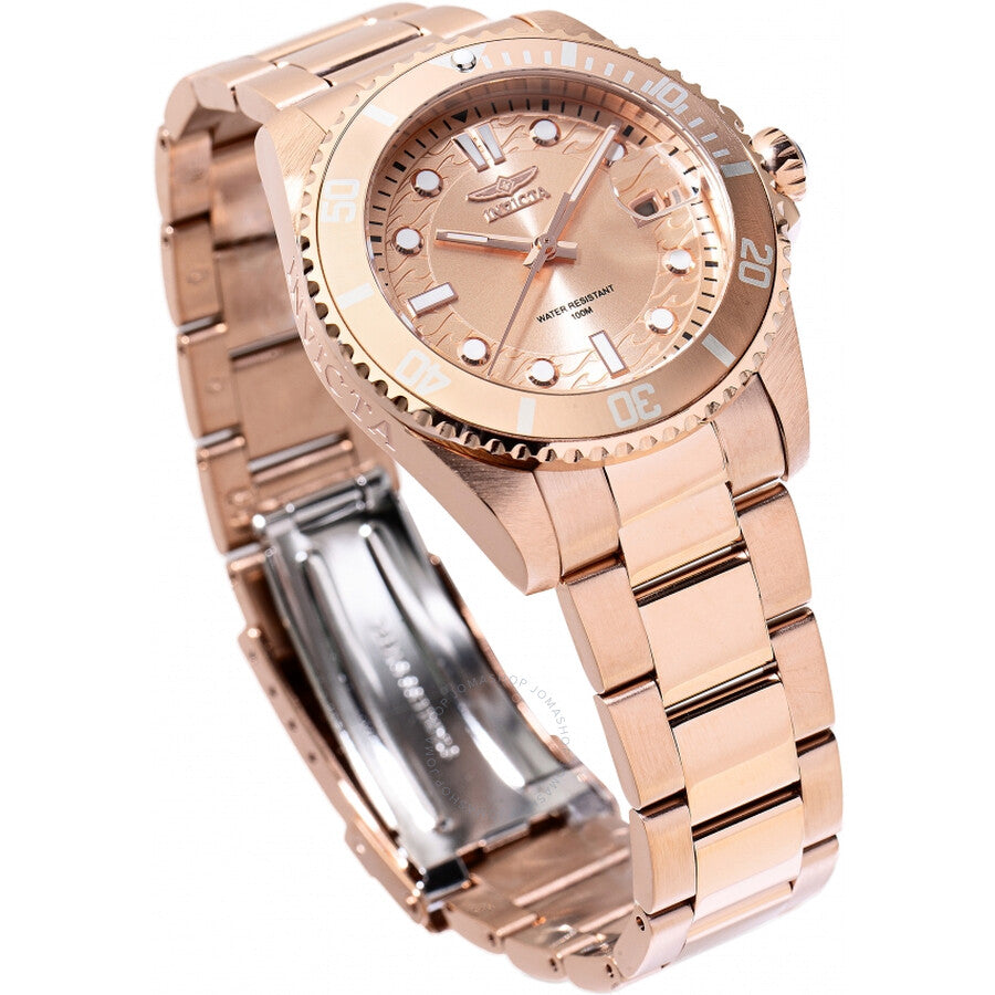 Invicta Pro Diver Quartz Rose Gold Dial Ladies Watch 46685 - Dawson Watches #2
