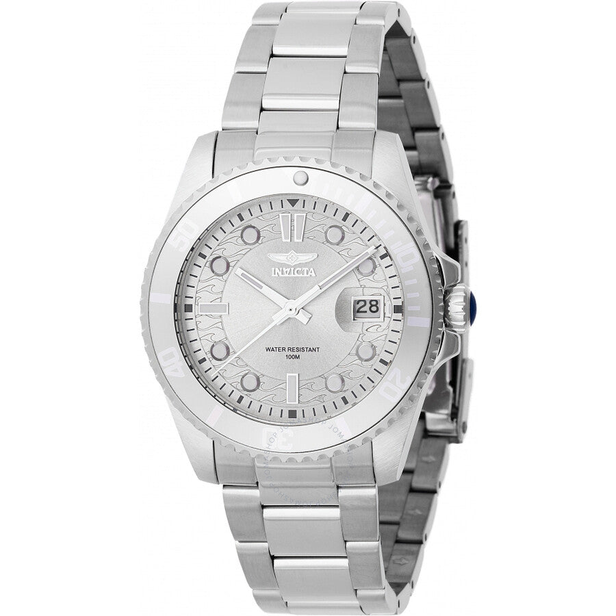 Invicta Pro Diver Quartz Silver Dial Ladies Watch 46687 - Dawson Watches