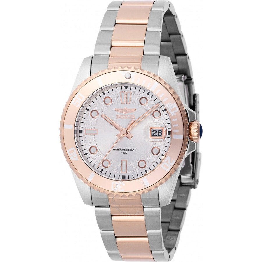 Invicta Pro Diver Quartz Silver Dial Ladies Watch 46690 - Dawson Watches