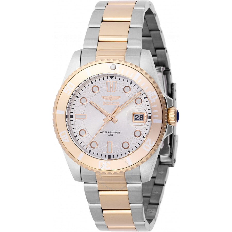Invicta Pro Diver Quartz Silver Dial Ladies Watch 46691 - Dawson Watches