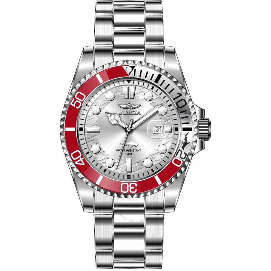 Invicta Pro Diver Quartz Silver Dial Men's Watch 44712 - Dawson Watches