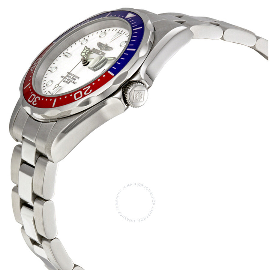 Invicta Pro Diver Quartz Silver Dial Pepsi Bezel Men's Watch 8933 - The Watches Men & Co #2
