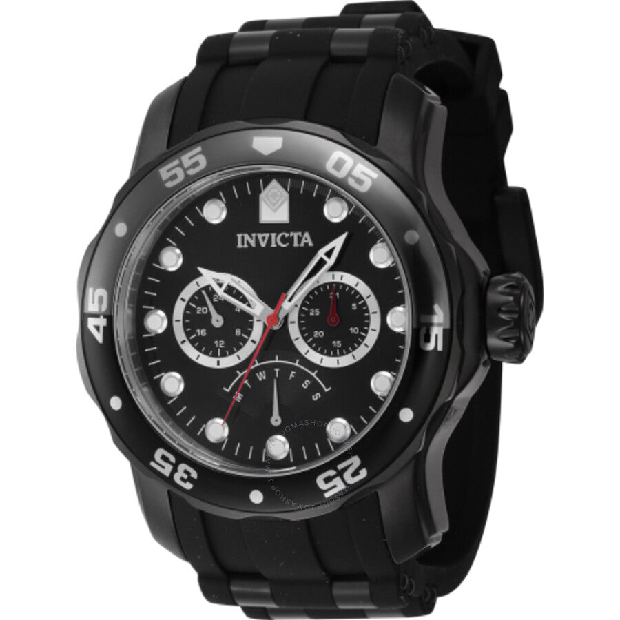 Invicta Pro Diver Retrograde GMT Quartz Black Dial Men's Watch 46966 - Dawson Watches