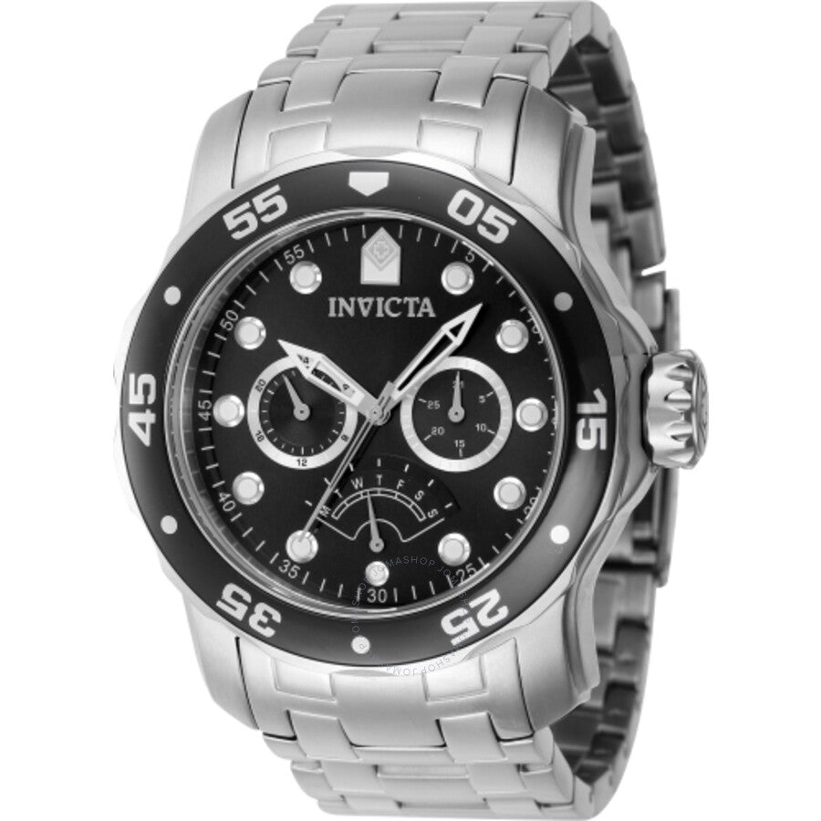 Invicta Pro Diver Retrograde GMT Quartz Black Dial Men's Watch 46992 - Dawson Watches