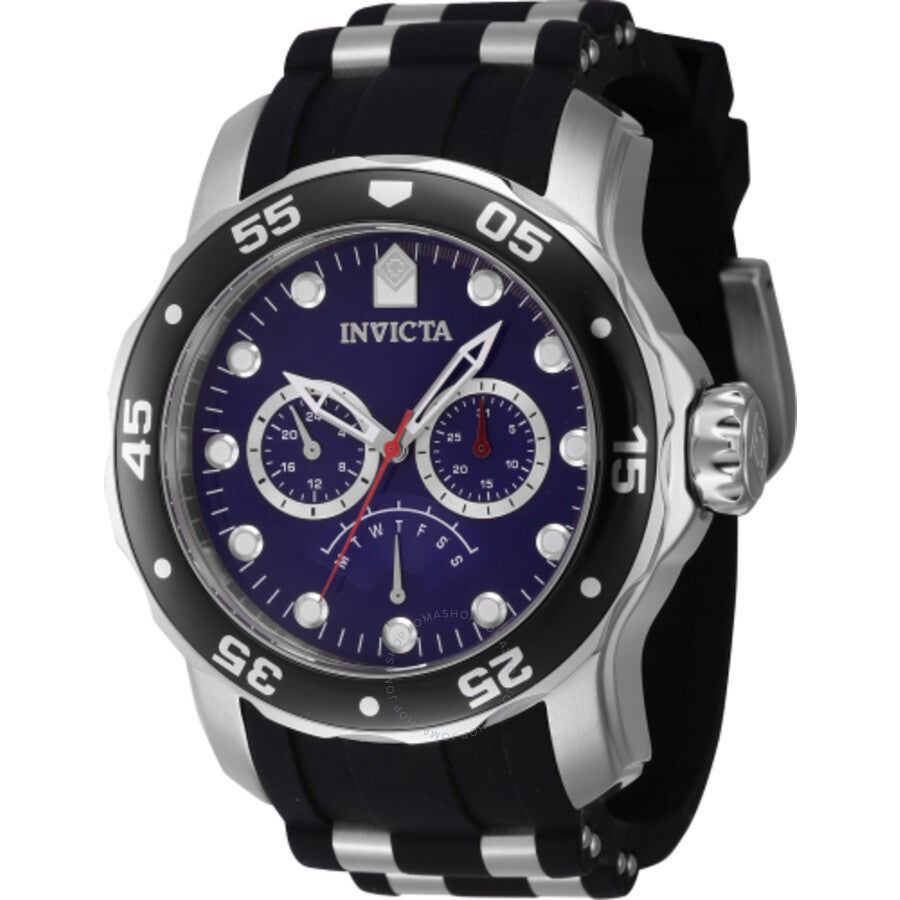 Invicta Pro Diver Retrograde GMT Quartz Blue Dial Men's Watch 46967 - Dawson Watches