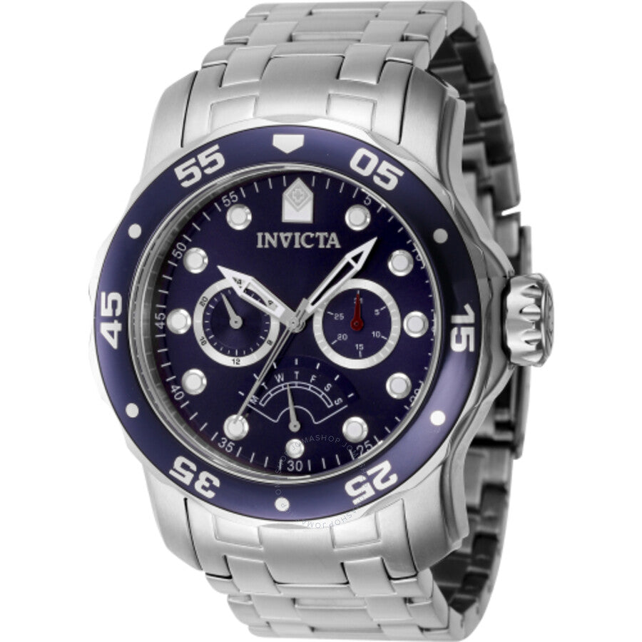 Invicta Pro Diver Retrograde GMT Quartz Blue Dial Men's Watch 46993 - Dawson Watches