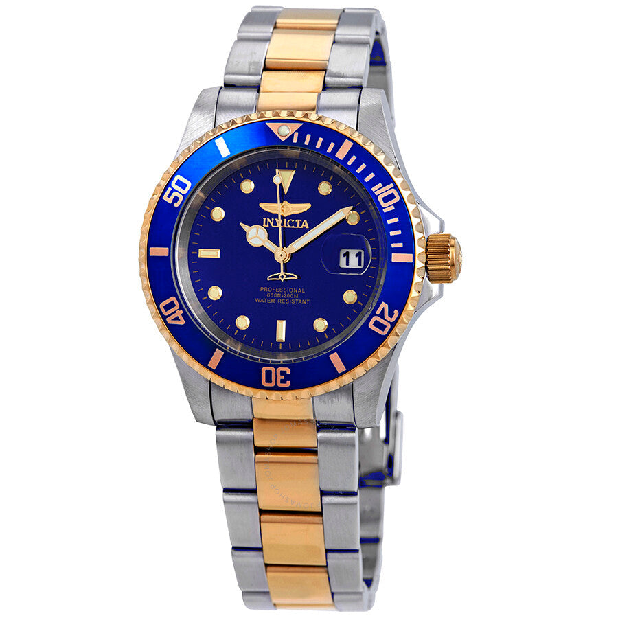 Invicta Pro Diver Blue Dial 40 mm Two-tone Men's Watch 26972 - Dawson Watches