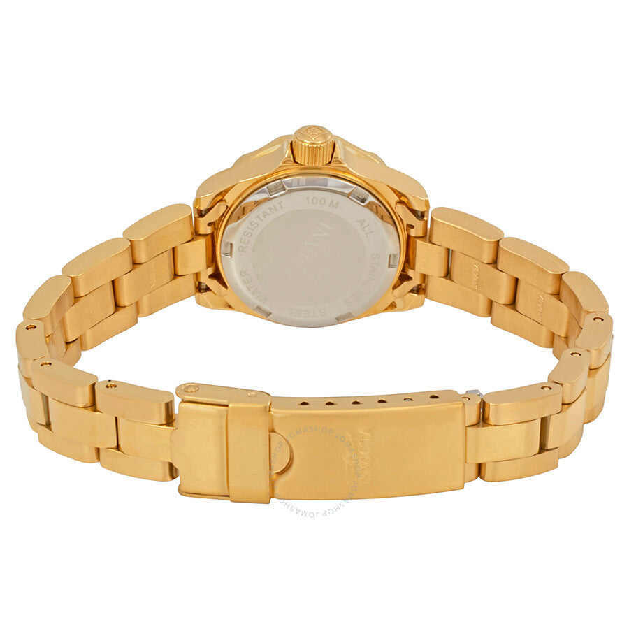 Invicta Pro Diver White Dial Gold-plated Ladies Watch 17037 - Dawson Watches #3