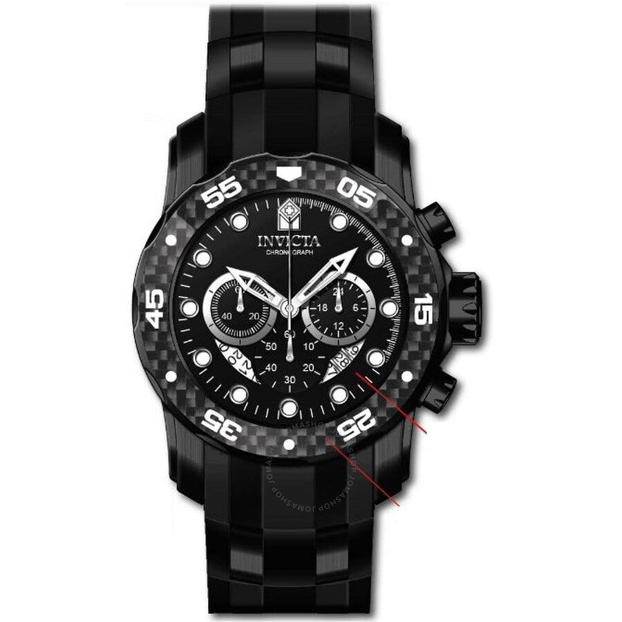 Invicta Pro Diver Zager Exclusive Chronograph Quartz Black Dial Men's Watch 35417 - Dawson Watches