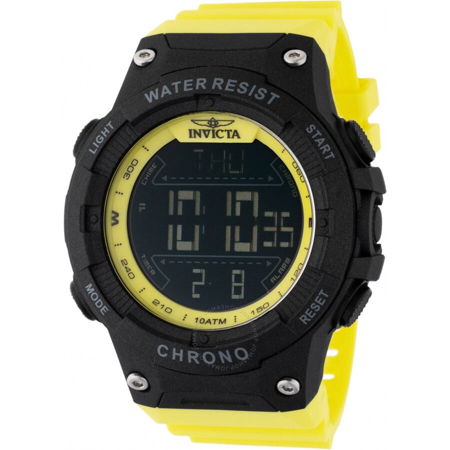 Invicta Racing Alarm Chronograph GMT Quartz Digital Black Dial Men's Watch 47527 - Dawson Watches