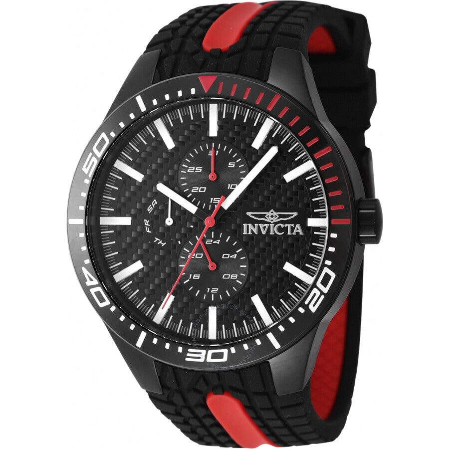 Invicta Racing GMT Quartz Black Dial Men's Watch 47553 - Dawson Watches