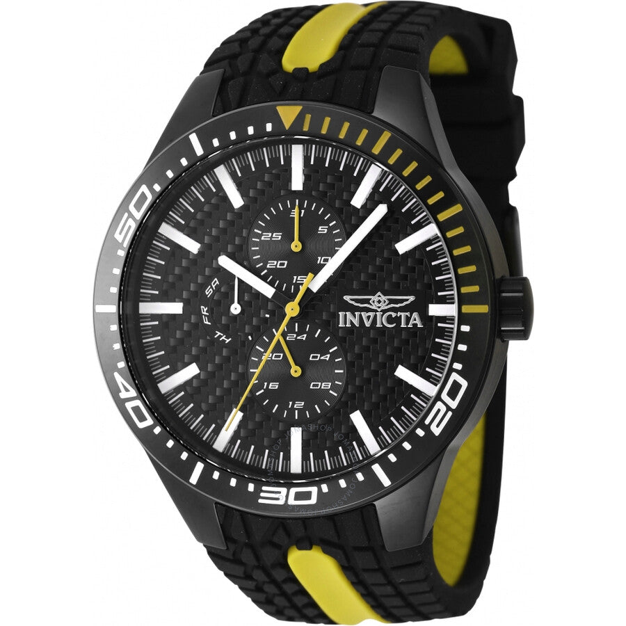 Invicta Racing GMT Quartz Black Dial Men's Watch 47554 - Dawson Watches