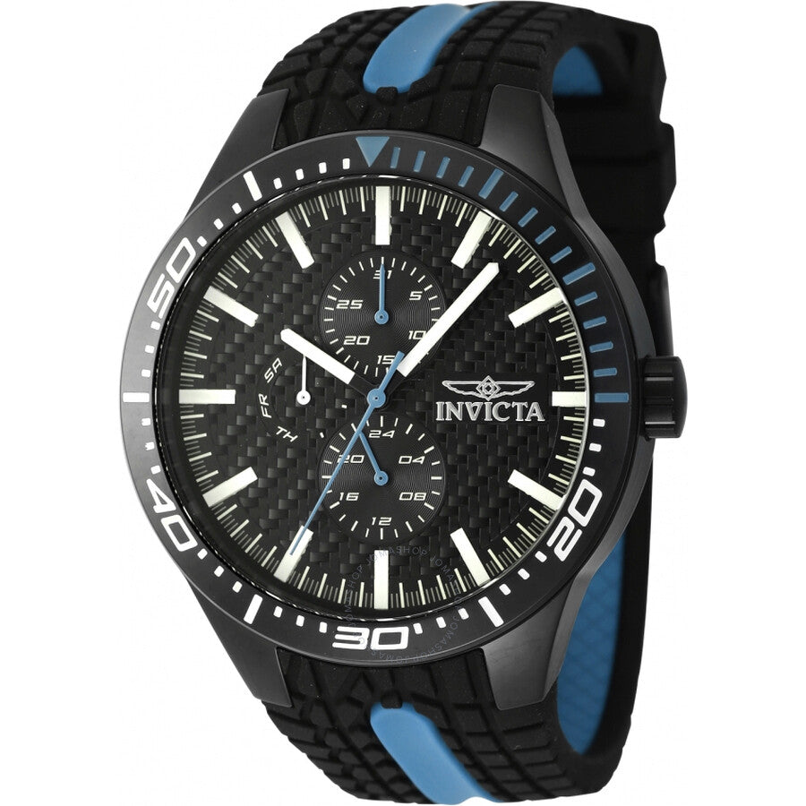 Invicta Racing GMT Quartz Black Dial Men's Watch 47555 - Dawson Watches